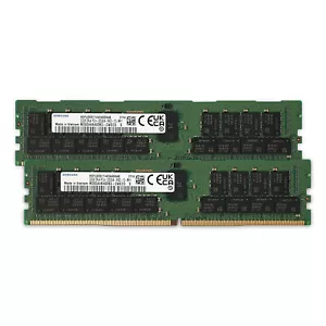 Samsung 64GB (2x32GB) DDR4-3200 2Rx4 PC4-25600 ECC-Reg 288-Pin RDIMM 1.2v RAM - Picture 1 of 1