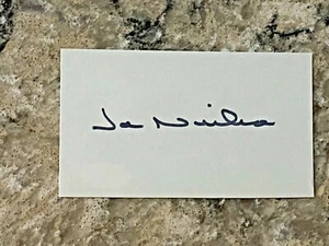 Joe Niekro signed Houston Astros MLB Index Card JSA d. 2006 - Picture 1 of 2