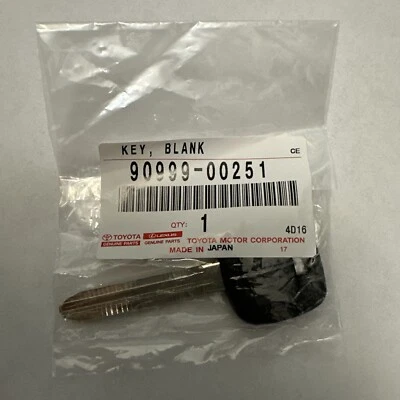 Original OEM TOYOTA 2005-14 CAMRY 2.5 FJ CRUISER TACOMA NUEVA LLAVE EN BLANCO 9099900251 Foto 1 de 4