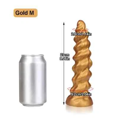 Consoladores anales vaginales de silicona enorme tapón para glúteos masaje de colon juguetes de dilatación anal Foto 1 de 4