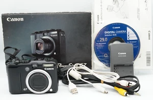 [NEAR MINT] Canon PowerShot G7 10.0MP Digital Black Compact Camera in Box Japan - Picture 1 of 22
