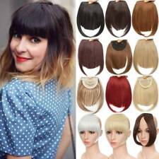 NEW Charming Clip On Front Bangs Fringe Hair Extension Straight Fake one piece