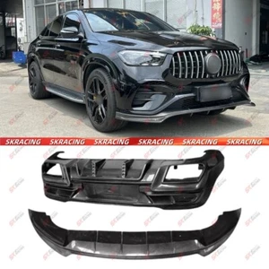 Carbon Fiber Rear Diffuser Front Bumper Lip Bodykit For Benz AMG GLE53 GLE63 24+ - Picture 1 of 34