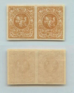 Lithuania 🇱🇹 1919 SC 53 MNH imperf horizontal pair. g1462 - Picture 1 of 1