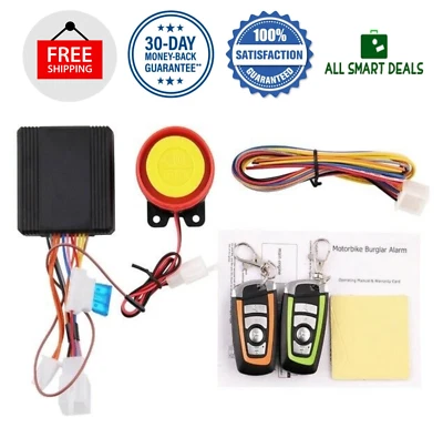 Sistema De Alarma Para Motocicleta Antirobo Scooter Seguridad Universal  - Image 1 of 4