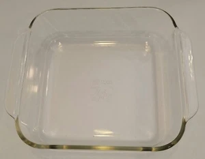 Pyrex 222-R Clear 8 x 8 x 2 Square Glass Baking Dish Brownie Pan Casserole - Imagen 1 de 3