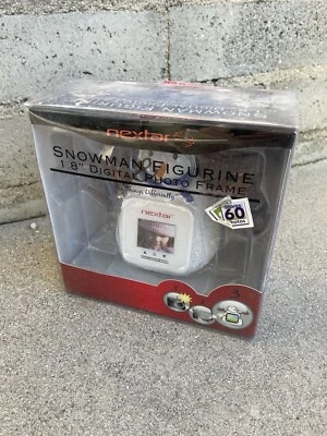 Nextar RPF-1503 1.5-Inch Digital Photo Frame Figurine (Snowman, White) Christmas - Image 1 of 4