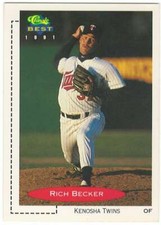 RICH BECKER 1991 Classic Best #345 UER  ROOKIE ID:7946