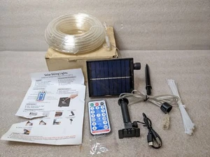 New 32FT 100 LED Solar Rope Tube Multi-Color Lights Waterproof String Light (R2) - Picture 1 of 11