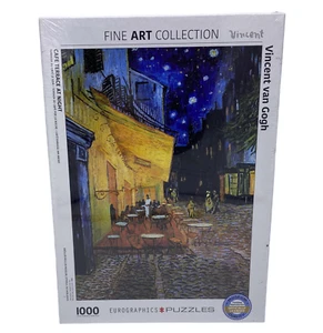Cafe Terrace Night Jigsaw Puzzle NEW 1000 Pc 19 1/4"x 26 5/8" Prty Mail Shp - Picture 1 of 8