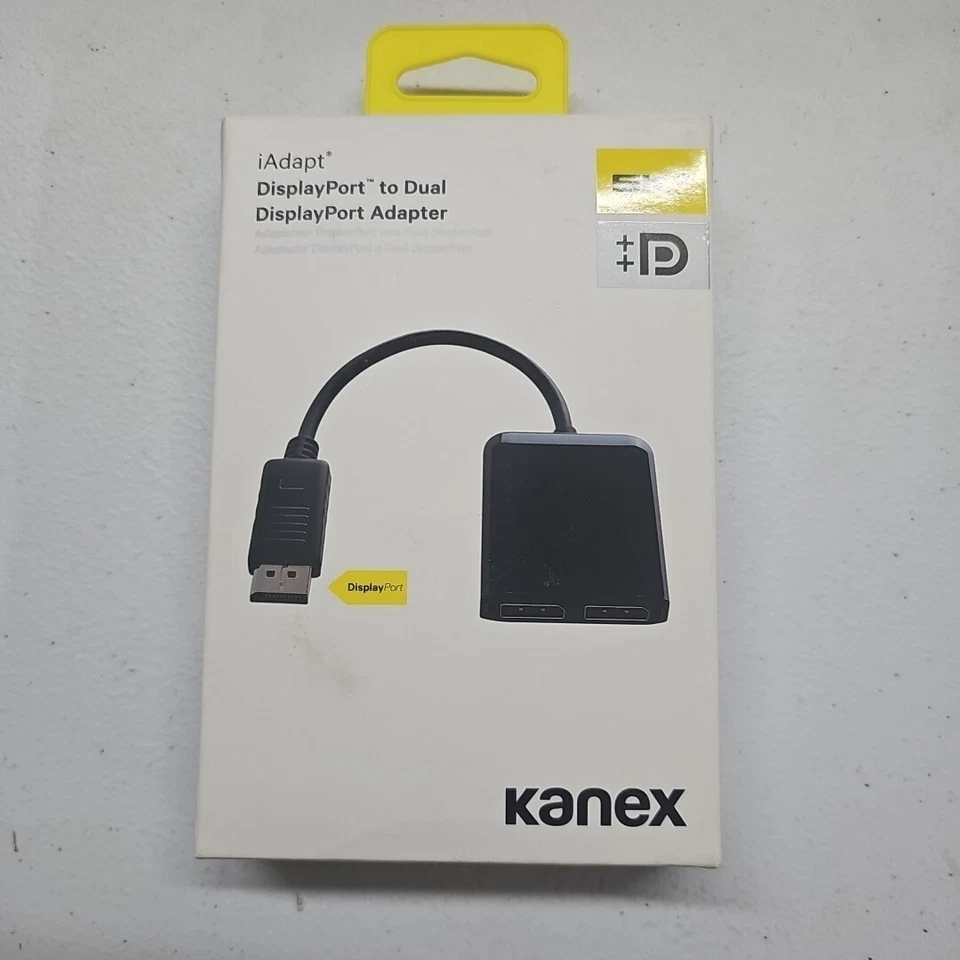 New Open Box Kanex DisplayPort to Dual DisplayPort Adapter Ultra HD - Image 1 of 2