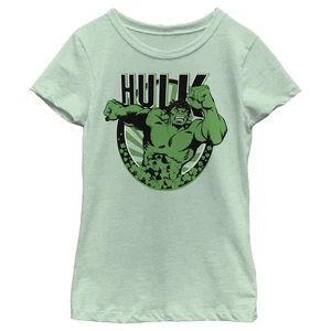 Girl's Marvel St. Patrick's Day Hulk Running Shamrock T-Shirt - Picture 1 of 12