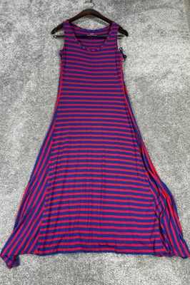 Vestido Vineyard Vines para mujer Xs rojo azul ceñido al cuerpo midi * Foto 1 de 4