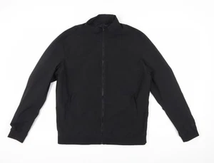 Chaqueta cortavientos negra para hombre ZARA L informal - Imagen 1 de 12