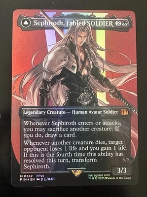 Sephiroth Fabled Soldier - Borderless Foil - Final Fantasy MTG EX ENG - Bild 1 von 2