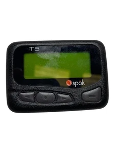 T5 Spok Black 1-Way Alpha Numeric Encrypted Secure Pager - Picture 1 of 3