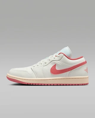 Nike Air Jordan 1 Low Shoes Pink Salt Guave Ice Sail DC0774-109 Womens Sizes NEW - Image 1 of 4