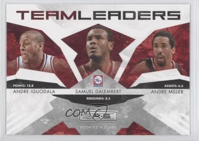 2009 Panini Rookies & Stars Team Leaders Andre Miller Samuel Dalembert Iguodala - Image 1 of 2