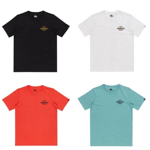 Quiksilver Kids Tradesmith Short Sleeve Crew Neck Cotton T-Shirt Top Tee - Picture 1 of 7