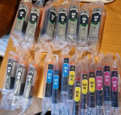 20 Ink Cartridge For Canon MG5700 MG5750 MG5751 MG5752 MG6800 PGI570XL CLI571XL - Image 1 of 4