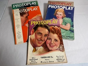 Early Hollywood PHOTOPLAY Magazine Lot Joan Bennett Garbo Joan Crawford Marx Bro - Imagen 1 de 23