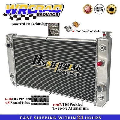 Radiador de repuesto para Chevy S10 Blazer 1988-1994, GMC Jimmy S15, Sonoma 4,3 L V6 Foto 1 de 4