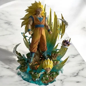 Goku Super Saiyan 3 vs Majin Buu Statue – Dragon Ball Z Figure – 35cm(14in) - Imagen 1 de 3