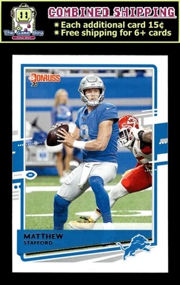 2020 Donruss #96 Matthew Stafford Detroit Lions - Image 1 of 2