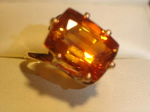 VINTAGE 10K Y/G GELBER SAPHIR RING - Bild 1 von 5