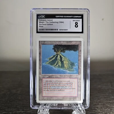 1994 MTG Magic: The Gathering Cgc 8 Volcanic Island Revised TCG Dual Land - Image 1 of 2
