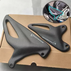 2024 Real Carbon Fiber Heel Guards For Ducati Panigale V4 V4S Streetfighter 18- - Picture 1 of 6
