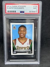 2014-15 Panini Stickers #125 GIANNIS ANTETOKOUNMPO RC Rookie Sticker PSA 9 MINT