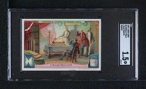 1907 Liebig Electricity French Nikola Tesla L'Electricite #6 SGC 1.5 11bd