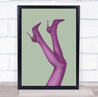 Kick Up Your Heels 04 Legs Fashion Model Studio Wall Art Print