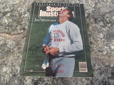 Revista Deportista del Año firmada por Joe Montana Sports Illustrated - Diciembre 1990 Foto 1 de 4