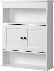 Bathroom Storage Wall Cabinet, Wooden Wall Mounted Storage Organizer, Ideal Medi - Picture 1 of 5