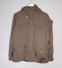Salomon Jacket Large L Brown Women's Coat Full Zip Hooded Outdoor Walking