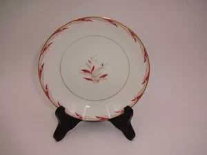 Tazón de salsa de frutas vintage Citadel China Cavalier hojas blancas rosadas 7447 Japón - Imagen 1 de 3