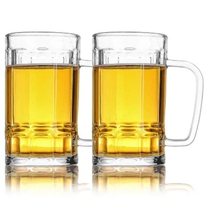 Beer Mug with Handle Glass Beer Mugs for freezer with Double Wall Heavy Duty ... - Picture 1 of 6