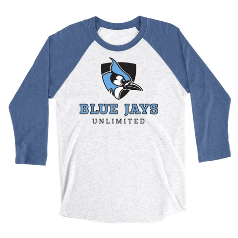 Venley Official NCAA Johns Hopkins Blue Jays Unlimited Triblend Raglan Cover