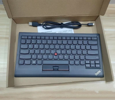 Lenovo Thinkpad KU-1255 Compact USB Keyboard 0B47190 With TrackPoint -US English - Image 1 of 4