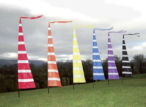 3m Streamer Banner Flag and Telescopic Pole Kit, ideal for festivals, camping - Picture 1 of 1