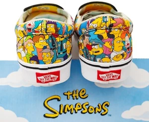 Simpsons Vans ComfyCush Slip-On Shoes US Size 8 Women Springfield Characters - Picture 1 of 10