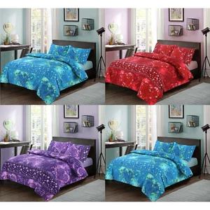 Jasmin Printed Duvet Cover Set Bedding Quilt + Pillowcase Single Double King - Picture 1 of 19