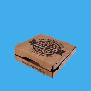 100 Pizzakartons Pizzaboxen Pizzaschachteln braun NYC 4cm hoch versch. Größen - Bild 1 von 1