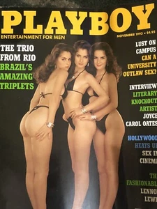Collectors item November 1993 playboy magazine: Brazil's amazing Triplets Cover - Picture 1 of 1