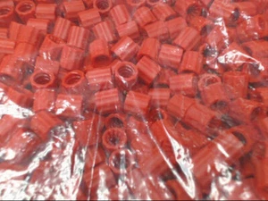 Nordson Medical FSLLR-3 Finger Snap Luer Lock Ring Red Nylon *Bag of 1000* - Picture 1 of 2