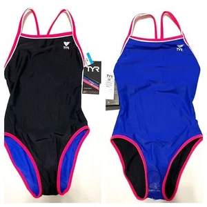 TYR HydraSpan Doppelbindung Wendbar DiamondFit One Piece Badeanzug schwarz 30 S - Bild 1 von 9