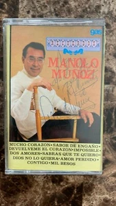 MANOLO MUÑOZ -RECUERDOS- 1980 MEXICAN TAPE AUTOGRAPHED LATIN POP - Picture 1 of 4