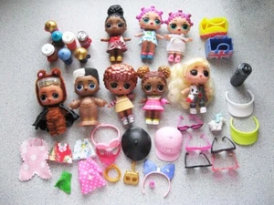 8 LOL Surprise Mini Dolls +Outfits, Shoes, Black light, Accessories - Picture 1 of 3